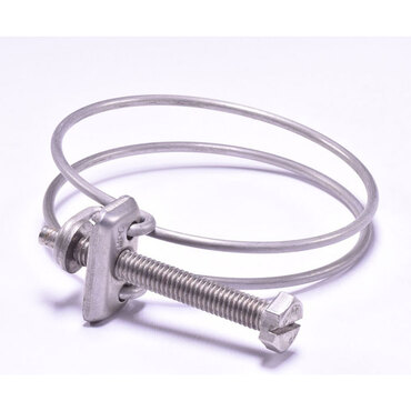 Double-wire hose clamp 304/W4